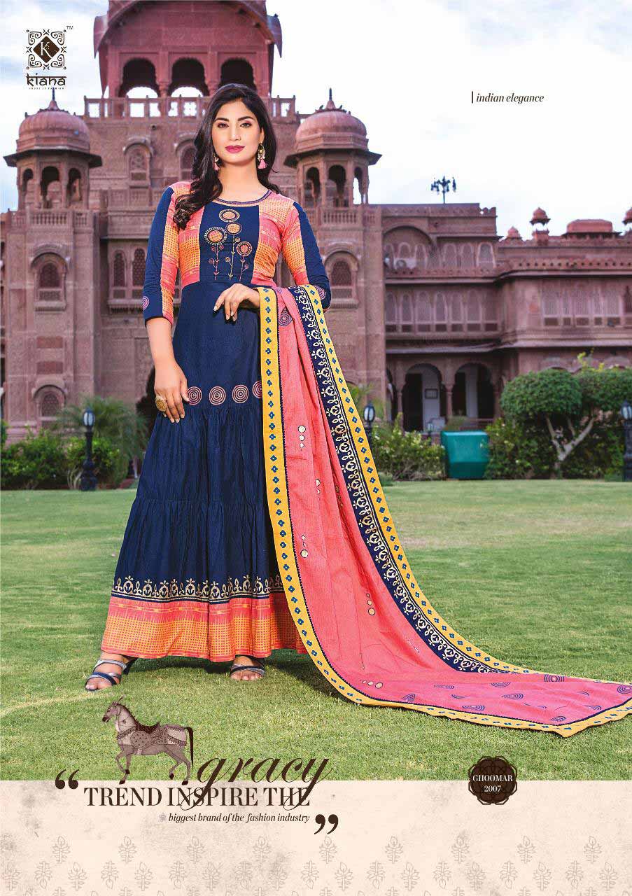 Ghoomar Vol-2 Kiana Lawn Cotton Embroidery Kurti Ghoomar Vol-2 Kiana Lawn Cotton Embroidery Kurti